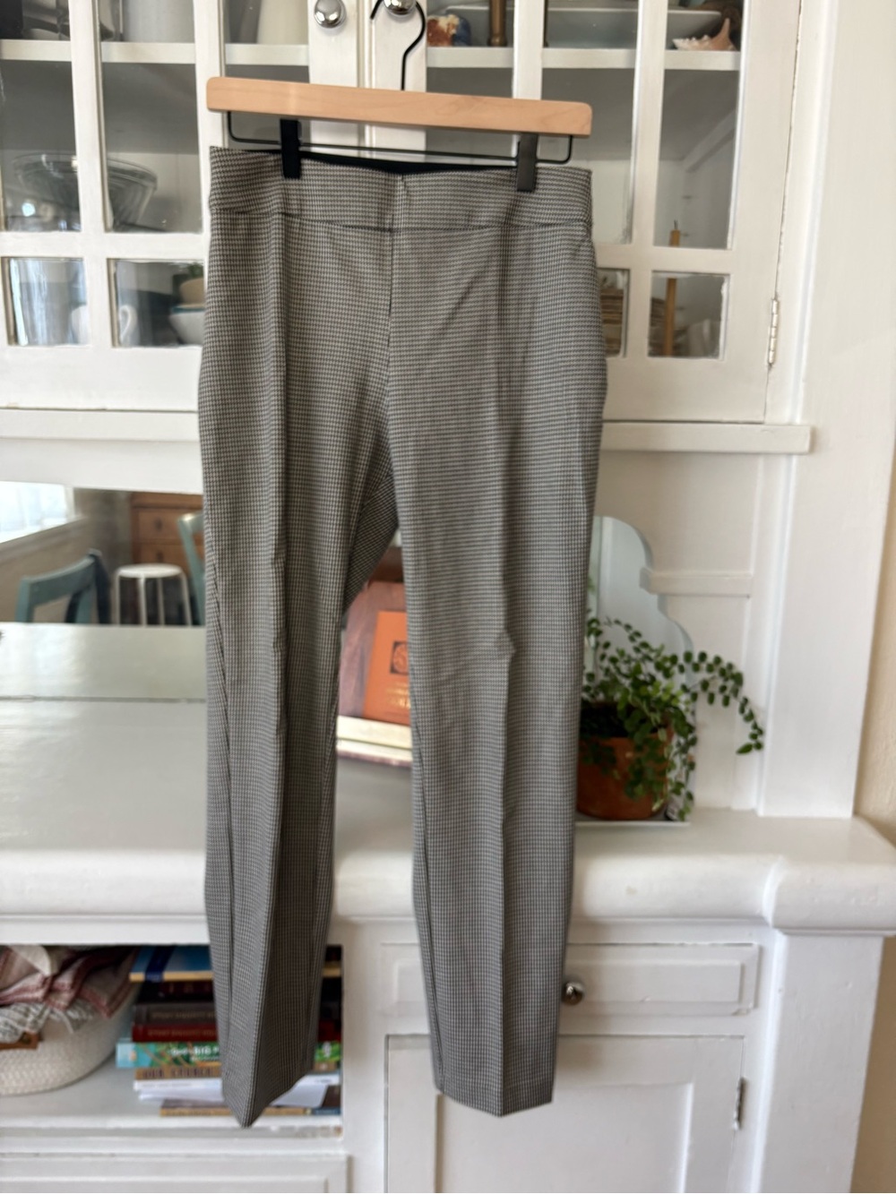 a new day Black and White Houndstooth Pull-On Trousers